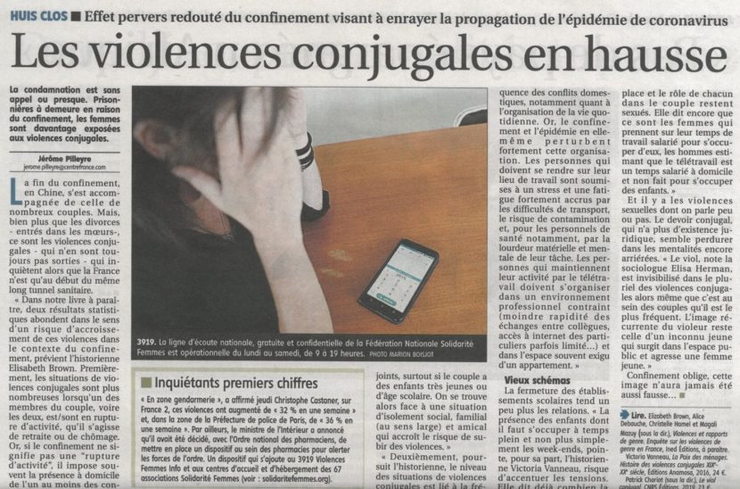 Violences conjugales… 3919 !