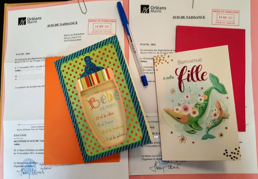 Avis de naissance et félicitations