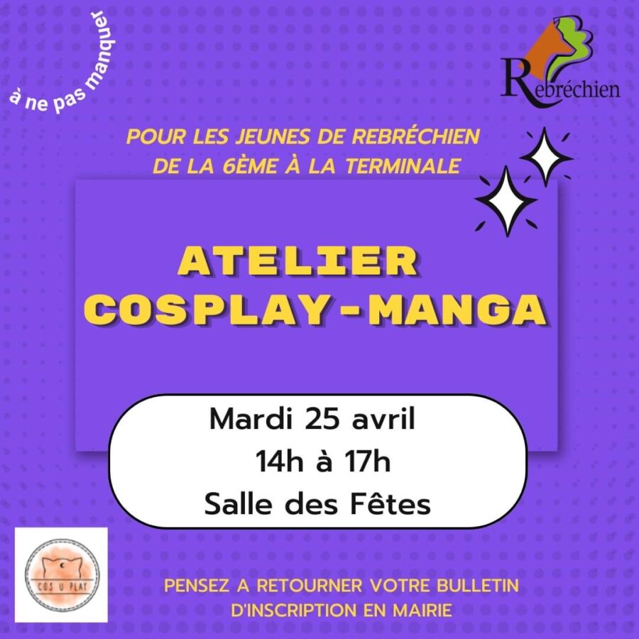 Jeunesse – Atelier cosplay/manga