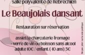 Samedi 18 novembre 2023 - Comité des fêtes - soirée Beaujolais dansant