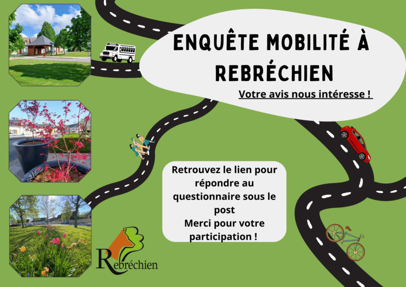 Sondage mobilité Rebréchien –  Votre avis compte