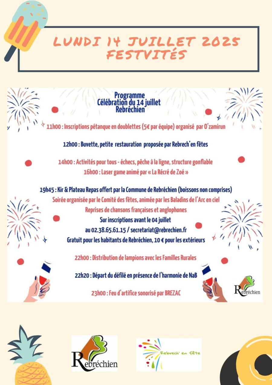 14 juillet : programme des festivités