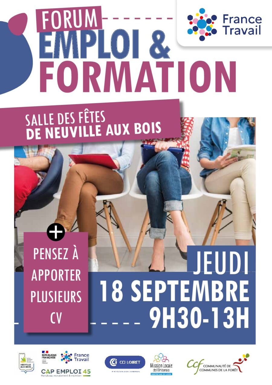 18 SEPT : FORUM EMPLOI & FORMATION
