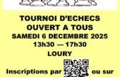 06 déc : Tournoi d'échecs VLE - LOURY