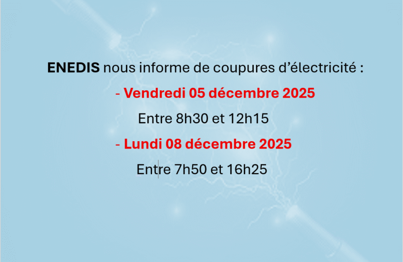 COUPURES D’électricité