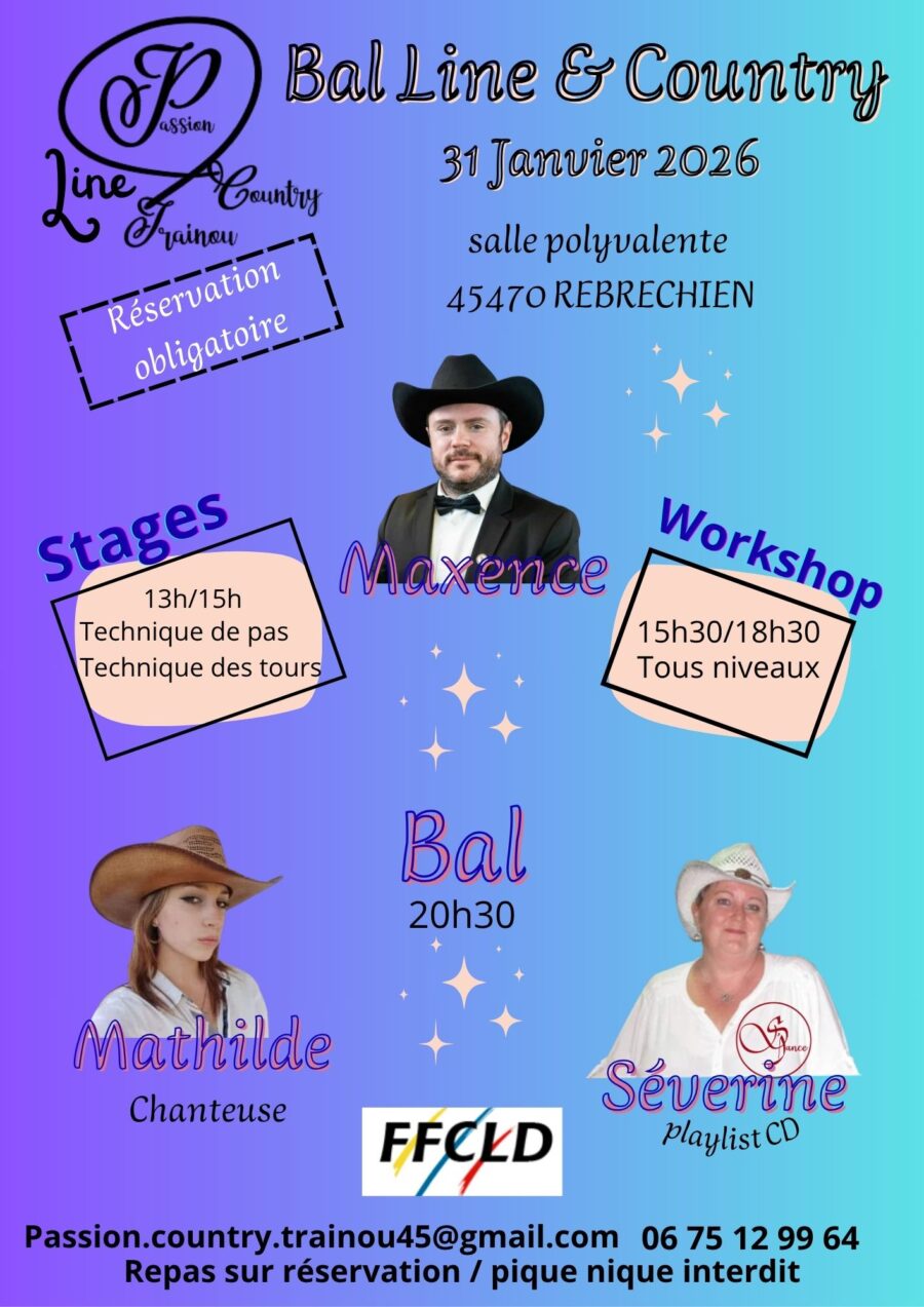 31 janv : bal line & country