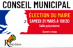 Samedi 21 mars 2026 : Conseil municipal – Election du Maire et des adjoints