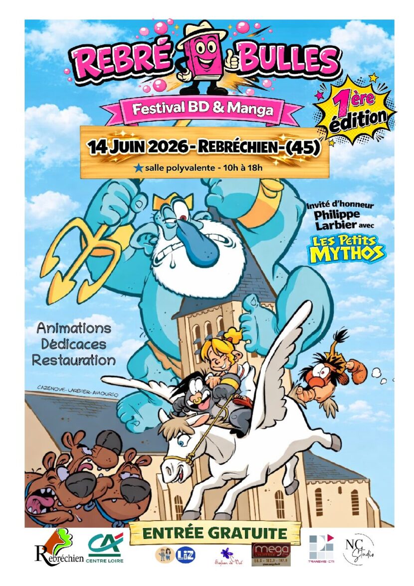 14 JUIN : FESTIVAL DE BD & MANGA REBRÉ&rsquo;BULLES
