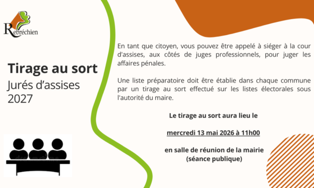 TIRAGE AU SORT JURÉS D&rsquo;ASSISES 2027