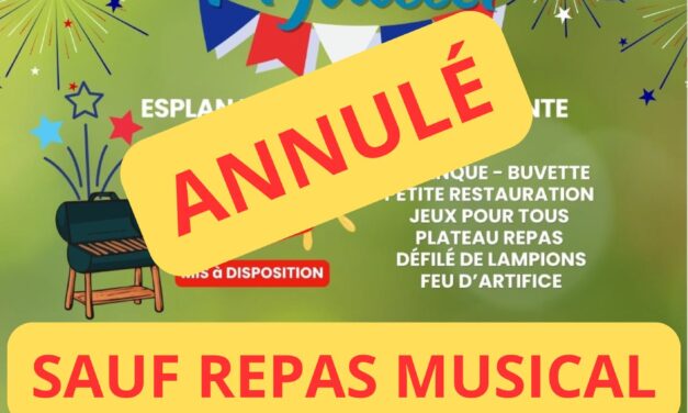 Annulation des festivités du 14 juillet 2026