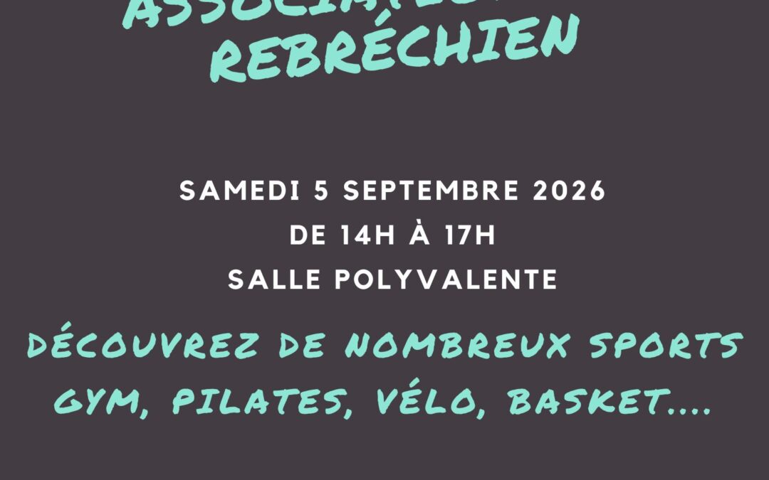5 sept : forum des associations