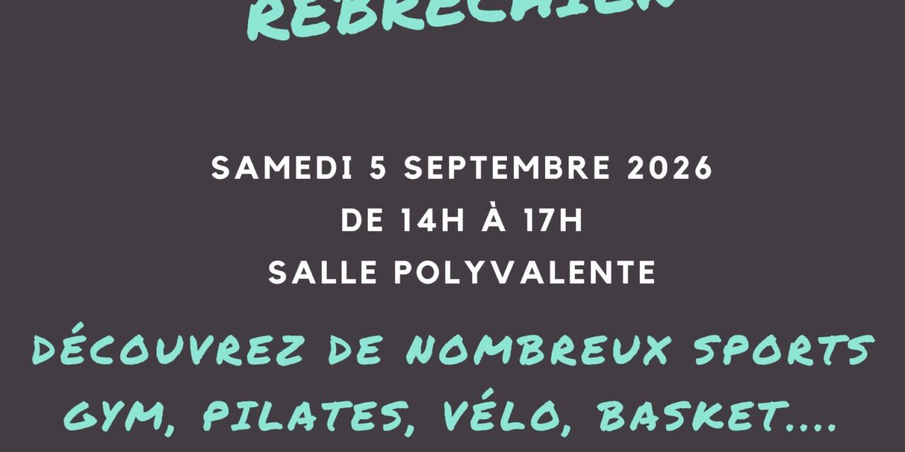 5 sept : forum des associations