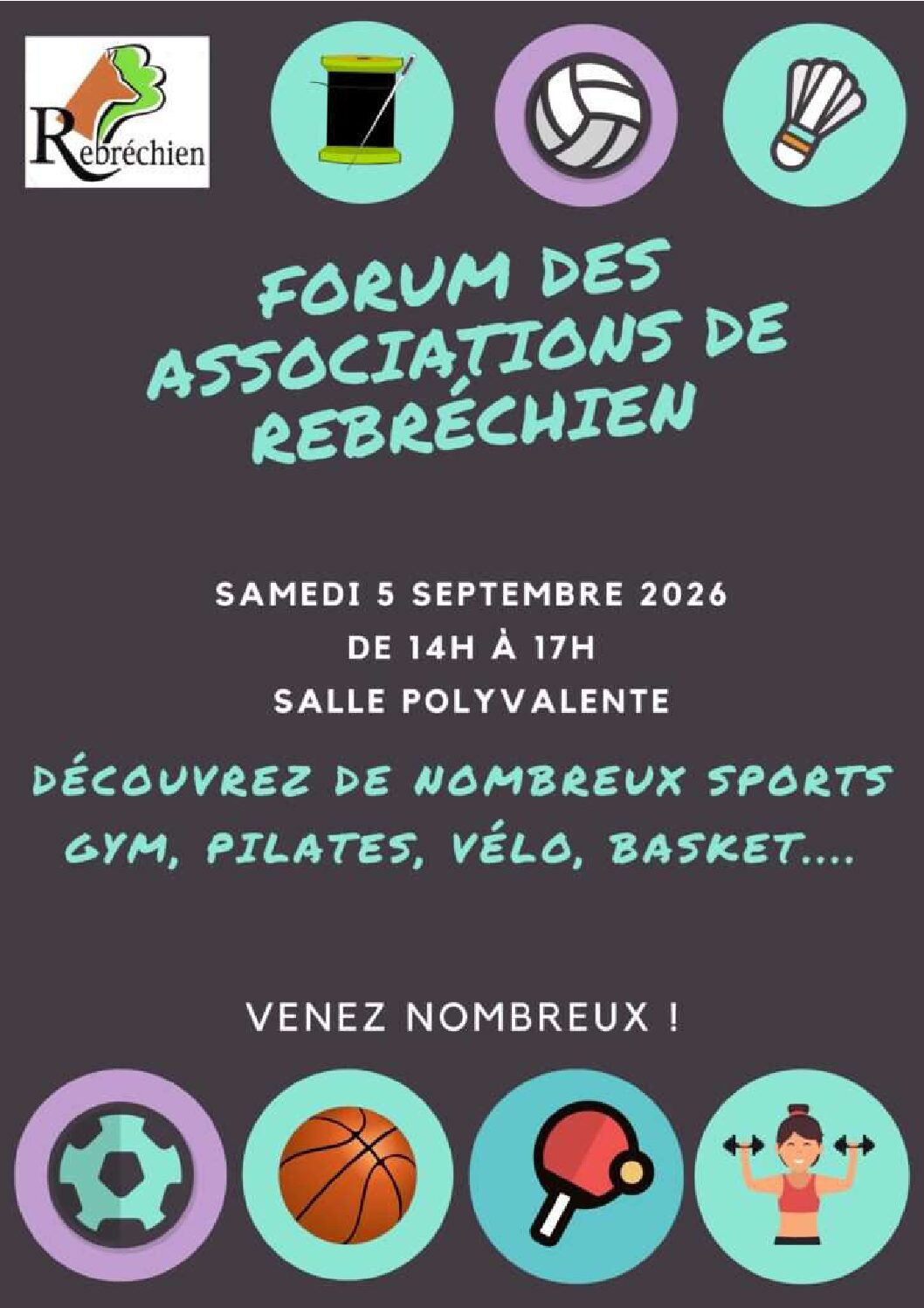 5 sept : forum des associations