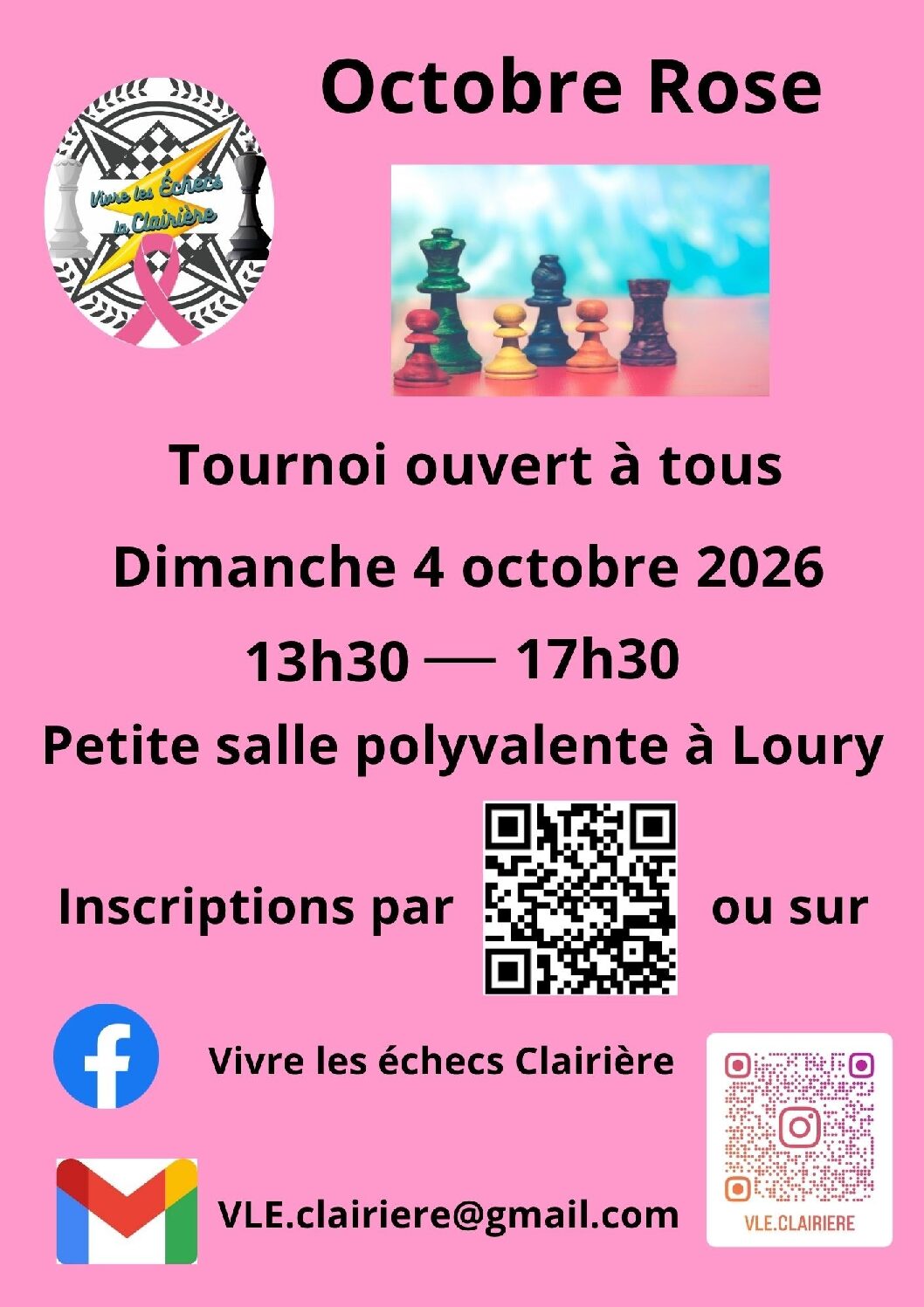 4 OCT : tournoi octobre rose
