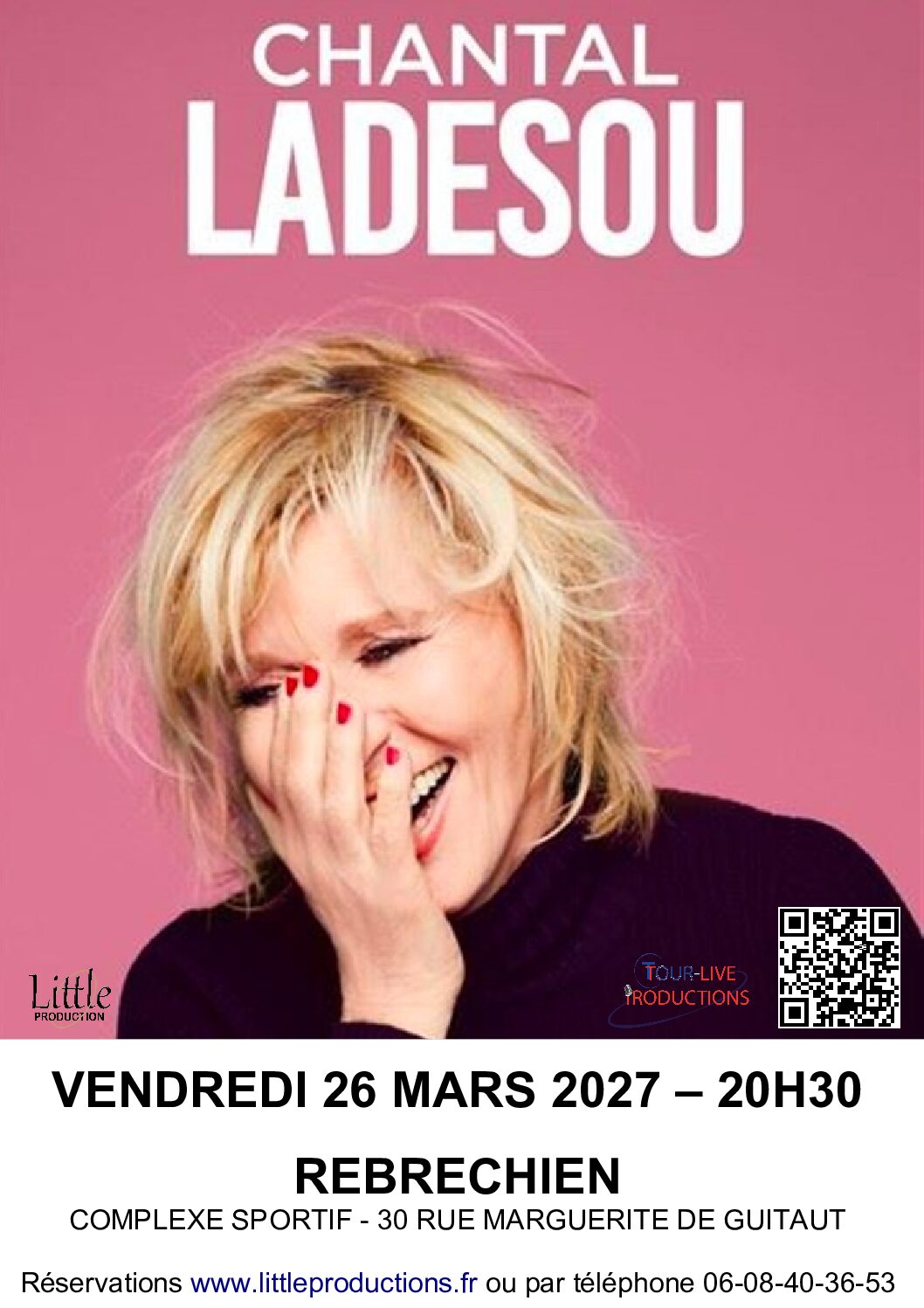 26 mars : CHANTAL LADESOU arrive à rebréchien