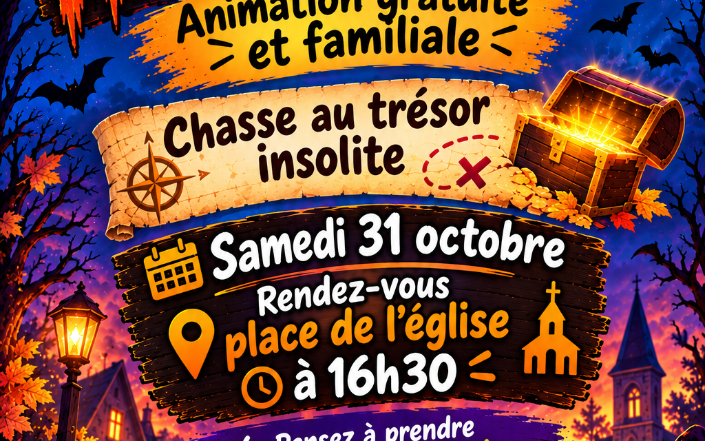 31 octobre : Chasse au trésor d&rsquo;Halloween