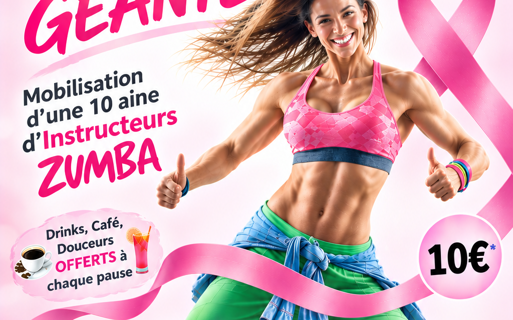 30 octobre : Zumba géante pour octobre rose