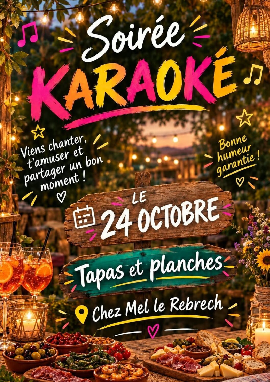 24 oct : soirée karaoké